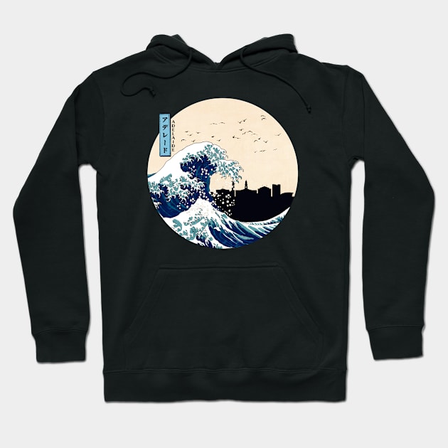 Adelaide Kanagawa Wave Hoodie by Ferrazi